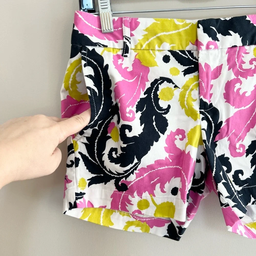 Banana Republic Milly Collection Feathers Short in Neon Hibiscus, 0 - Picture 3 of 10